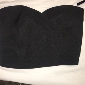 Black bustier
